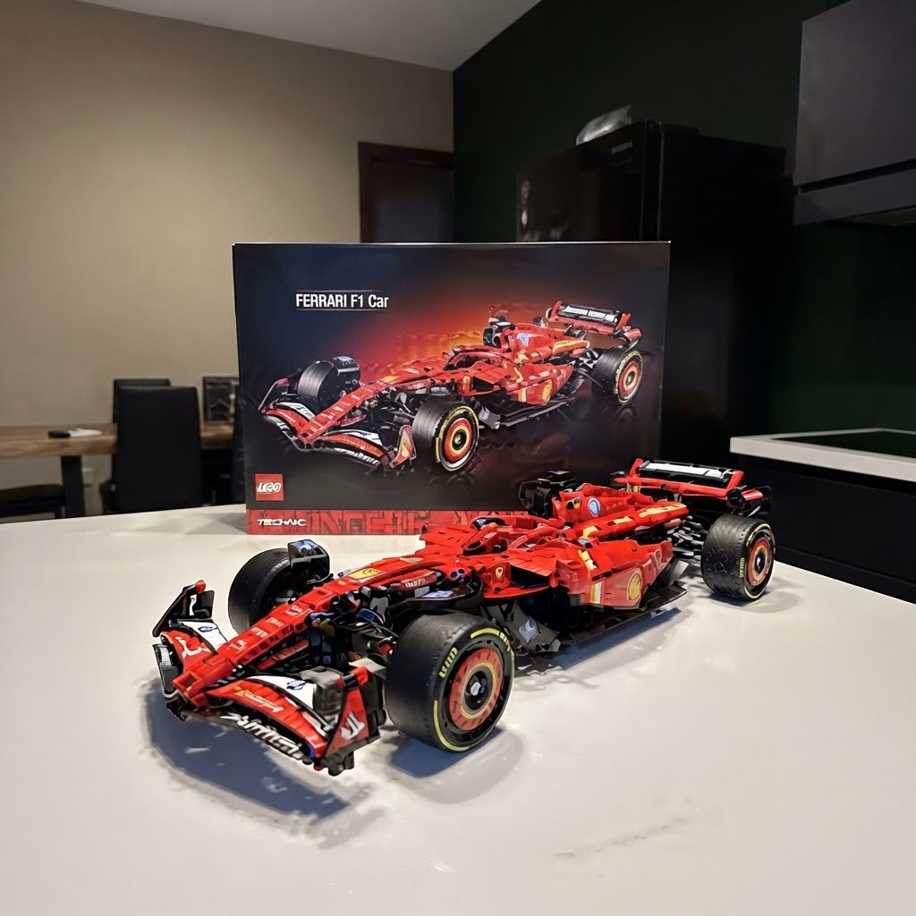 Ferrari SF-24 Building Set – Technic Formula 1 Race Car Model (1361 Pieces)