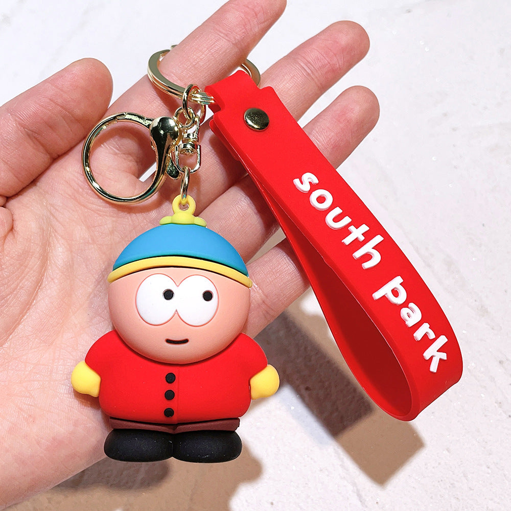 South Park 3D Keychain – Premium Chibi Character Keyring with Wrist Strap