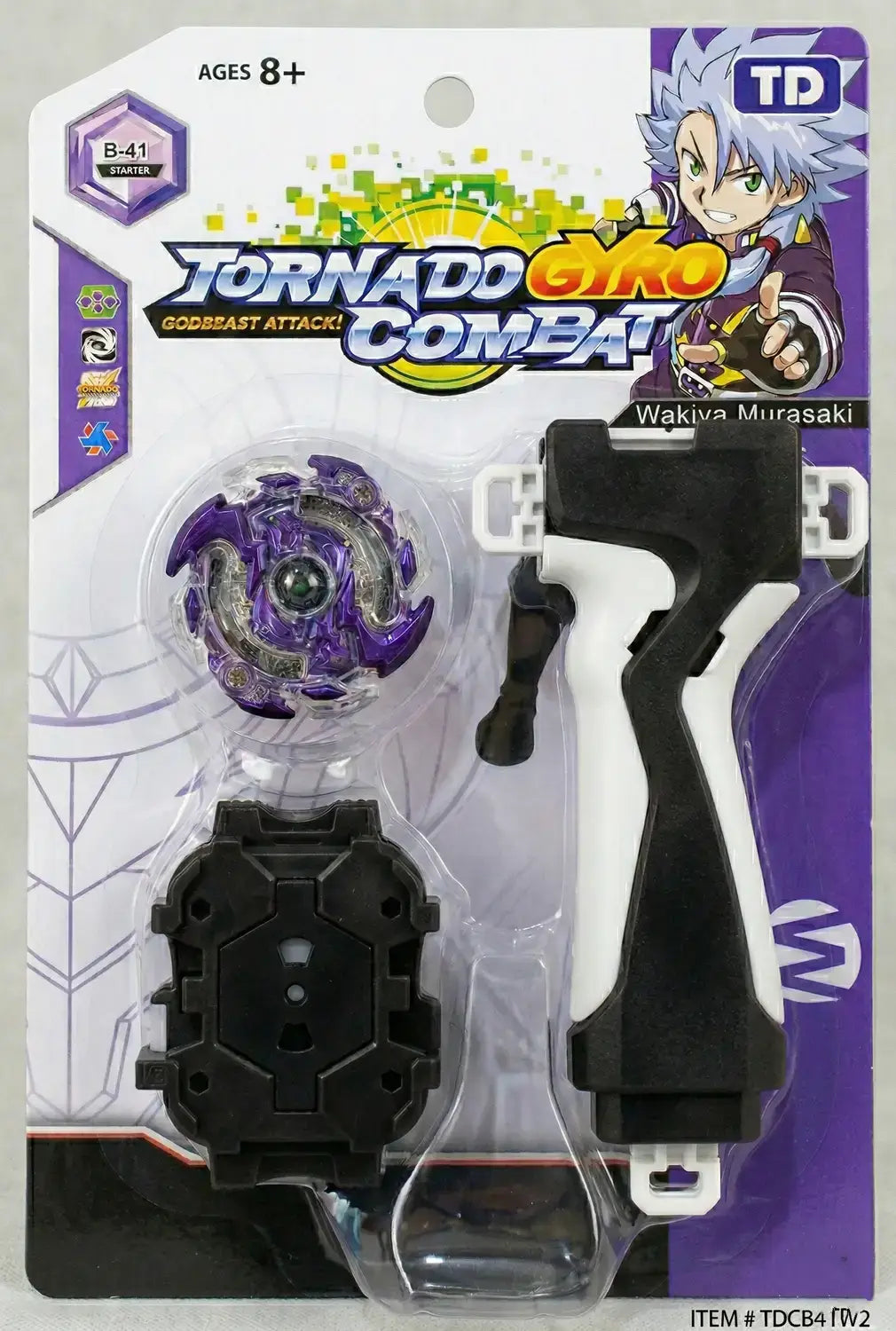 Tornado Gyro Combat B-41 Starter Set – Spinning Top Battle Toy with Launcher | Geekzilla