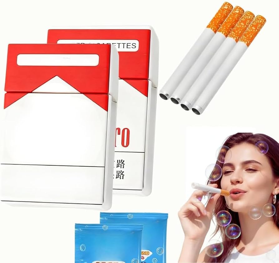 Novelty Cigarette Pack Bubble Blower Prop – Fun Party Joke & Photo Prop | Geekzilla