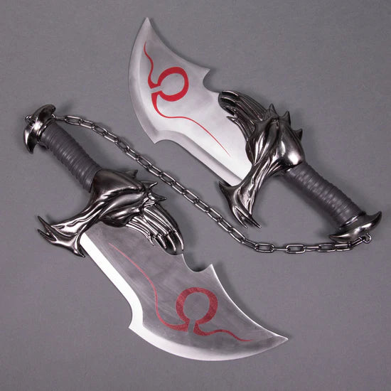 God of War "Blades of Chaos" Replica Set – Kratos Premium Metal Dual Blades
