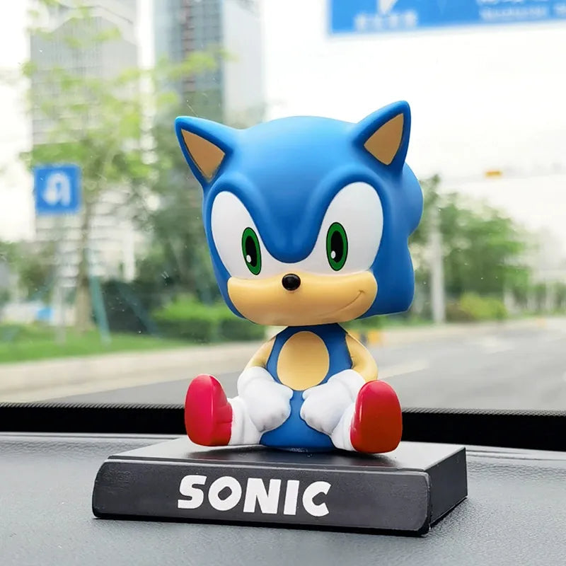 Sonic the Hedgehog Chibi Bobblehead Figure – Sega Car Dashboard Collectible