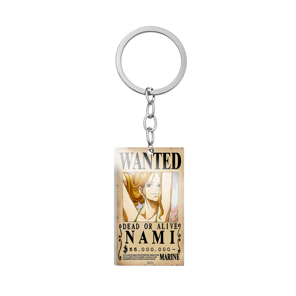 ONE PIECE "NAMI" WANTED POSTER ACRYLIC KEYCHAIN