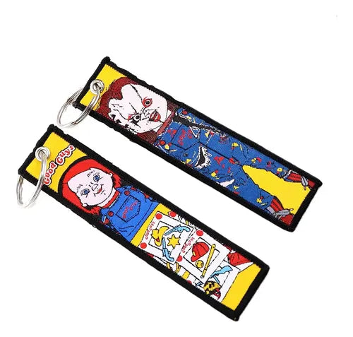 CHUCKY "GOOD GUYS" EMBROIDERED CLOTH KEYCHAIN