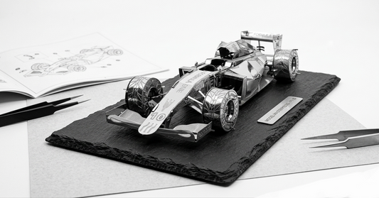 Formula 1 Grand Prix Racing Car Premium 3D Stainless Steel Metal Model DIY Kit