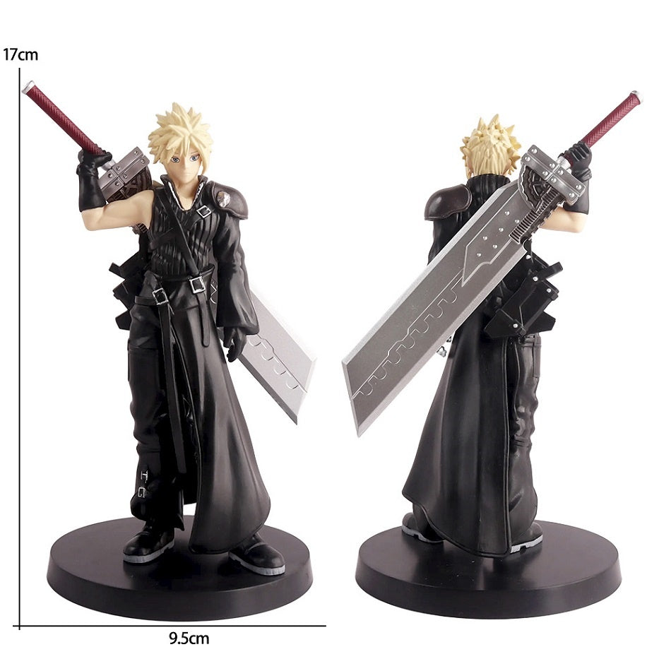 Final Fantasy VII Cloud Strife Collectible Figure – 17cm Buster Sword Soldier Statue