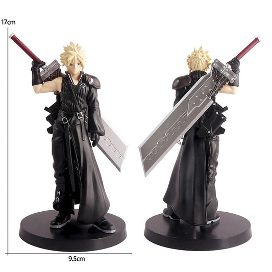 Final Fantasy VII Cloud Strife Collectible Figure – 17cm Buster Sword Soldier Statue