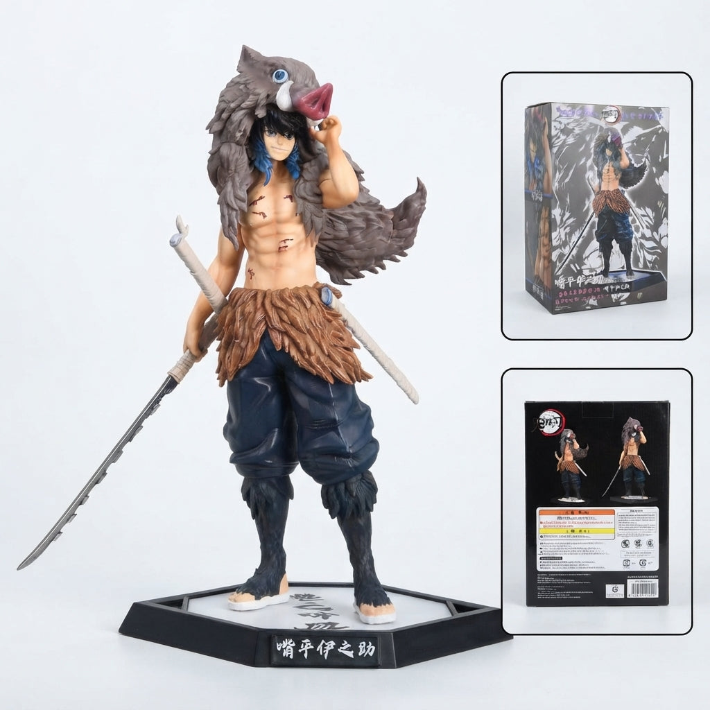 Demon Slayer Inosuke Hashibira Figure – Premium Beast Breathing Unmasked Collectible | Geekzilla