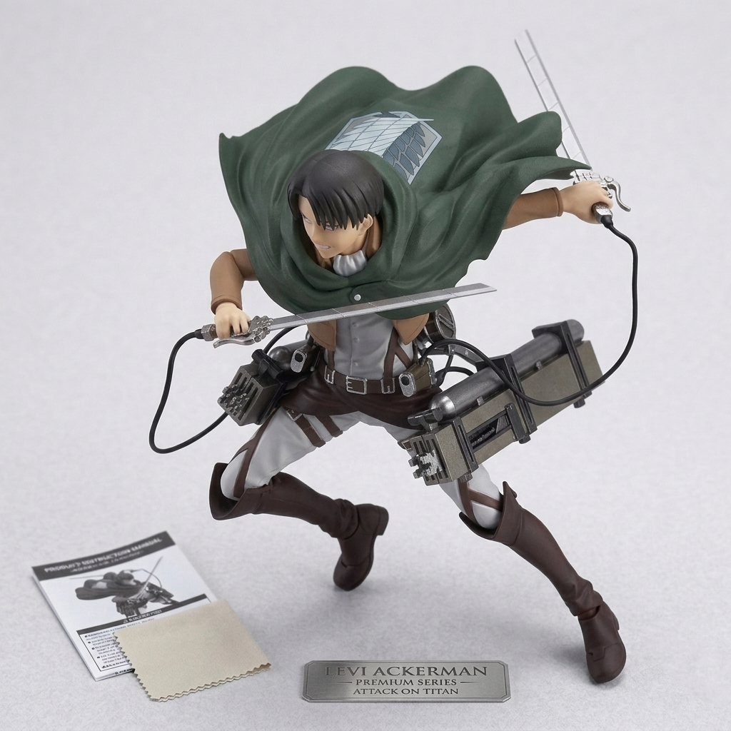 Attack on Titan: Levi Ackerman Premium Series Articulated Action Figure