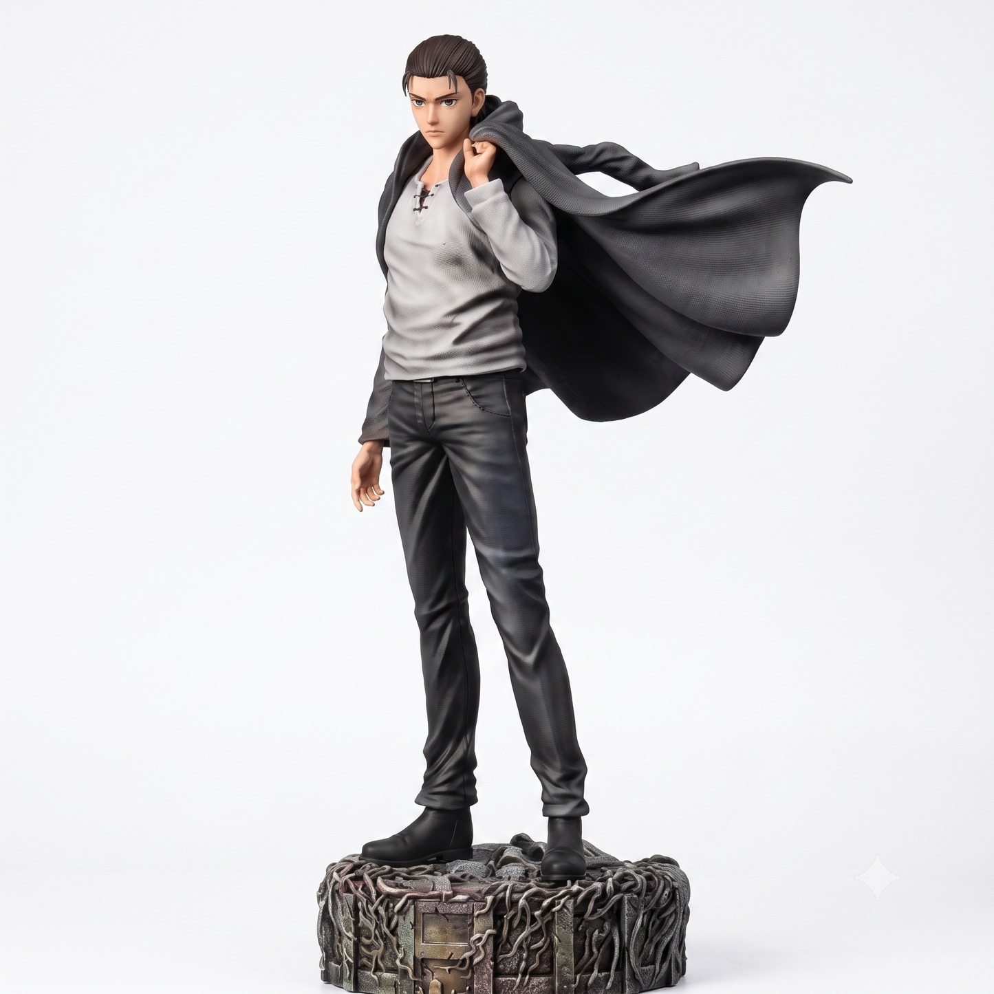 Attack on Titan Eren Yeager Season 4 PVC Figure – Trench Coat Statue