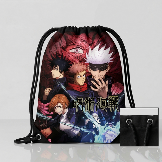 JUJUTSU KAISEN "CURSED SORCERERS" PREMIUM DRAWSTRING BAG