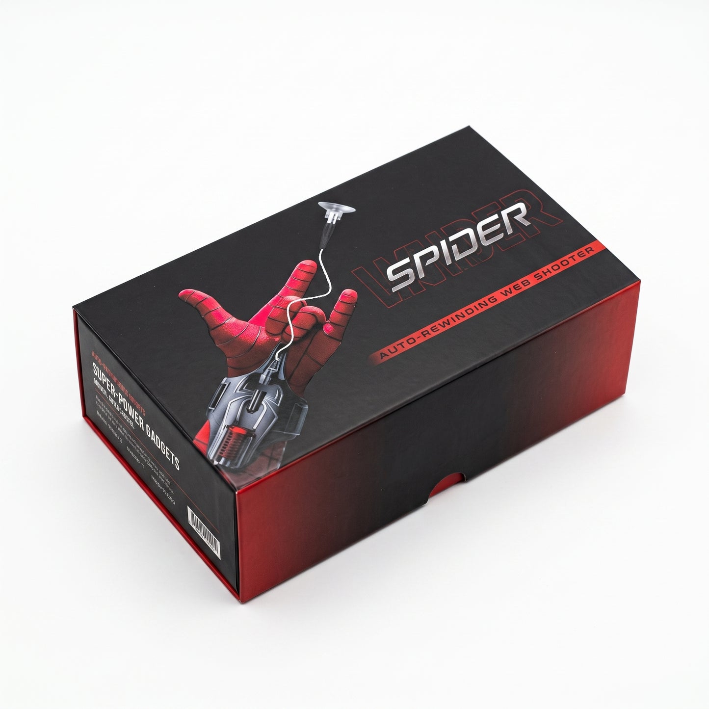 Spider-Man Web Shooter with Auto-Rewind & Suction Cup | Functional Cosplay Prop