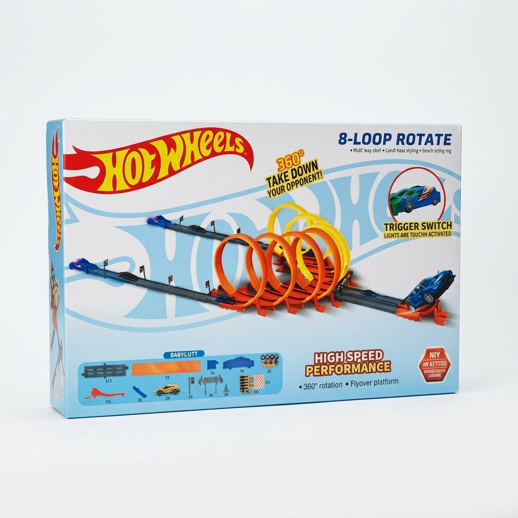 Hot Wheels Multi-Loop Racing Track Set – High-Speed Stunt Raceway | Geekzilla