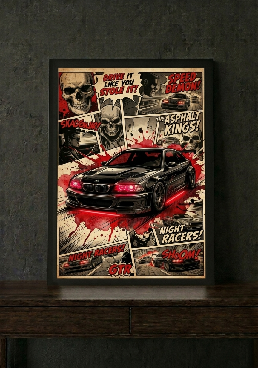 Iconic Series: Premium Glass-Front Framed Art Collection
