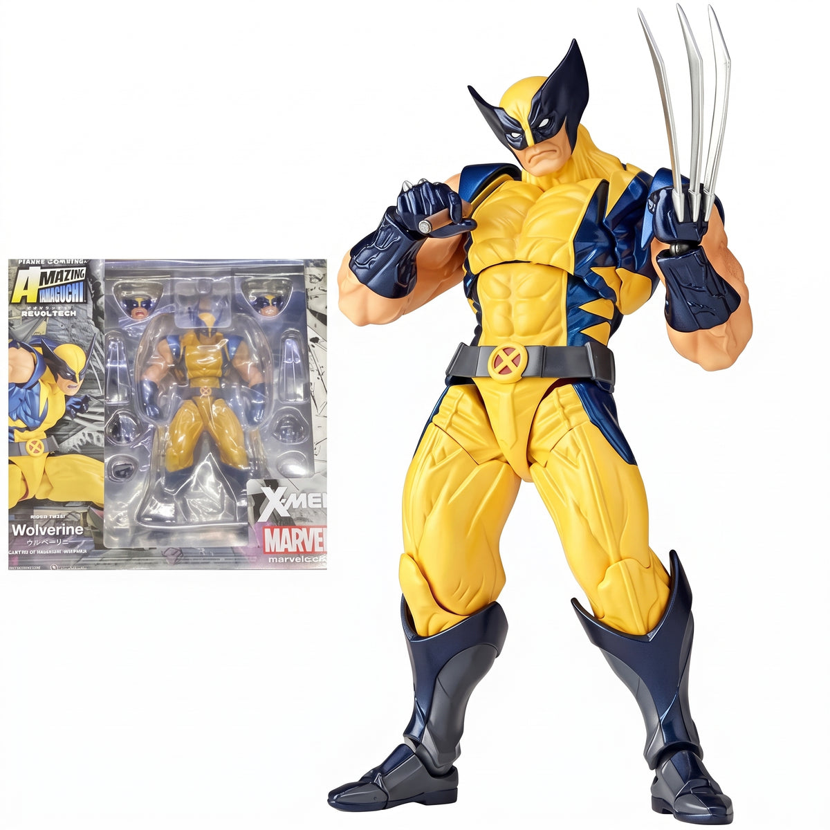 Kaiyodo Amazing Yamaguchi Wolverine Action Figure | Revoltech X-Men