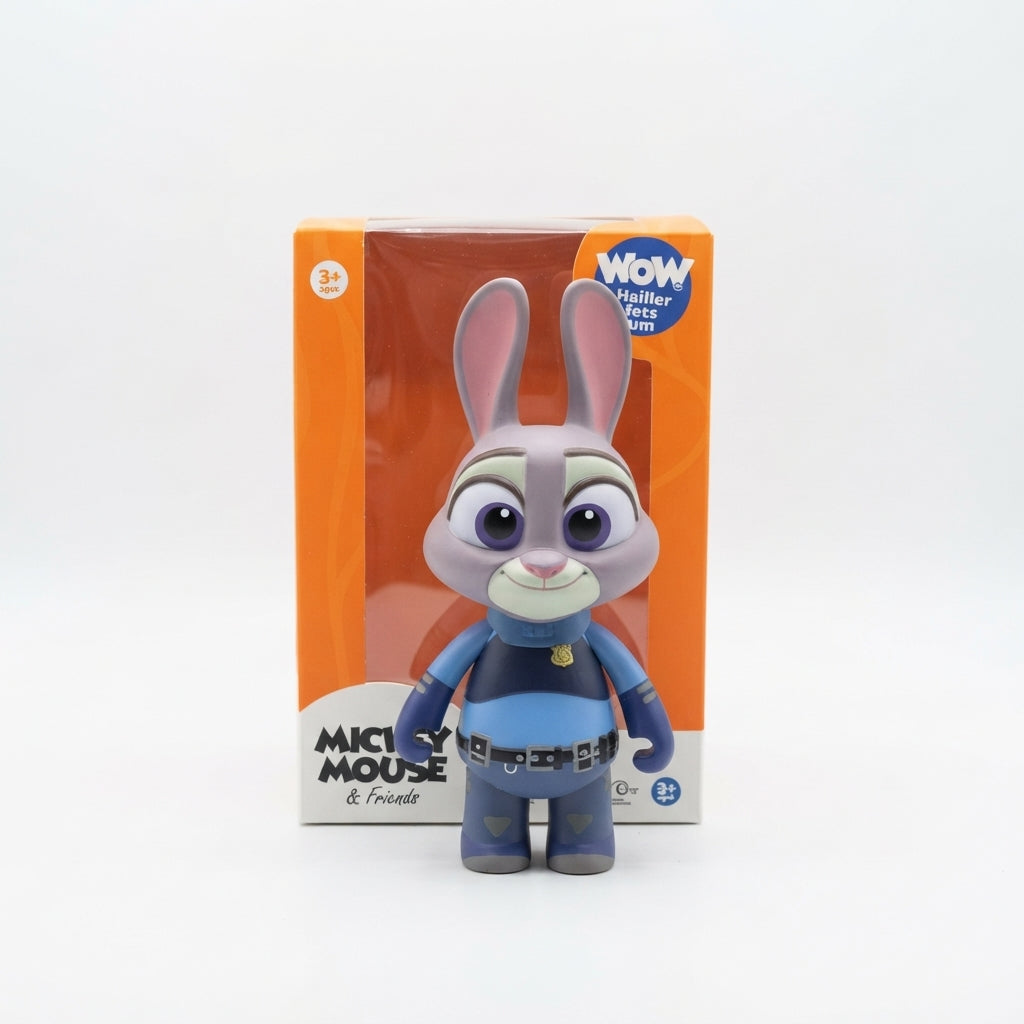 Disney Zootopia Judy Hopps Collectible Vinyl Figure – Articulated Officer Toy with Orange Box | Geekzilla