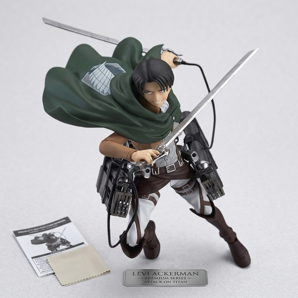 Attack on Titan: Levi Ackerman Premium Series Articulated Action Figure