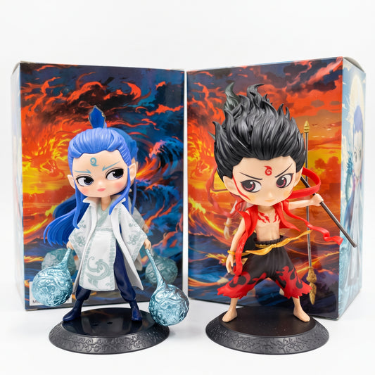 Nezha & Ao Bing Chibi Action Figures | Animated Movie Collectibles