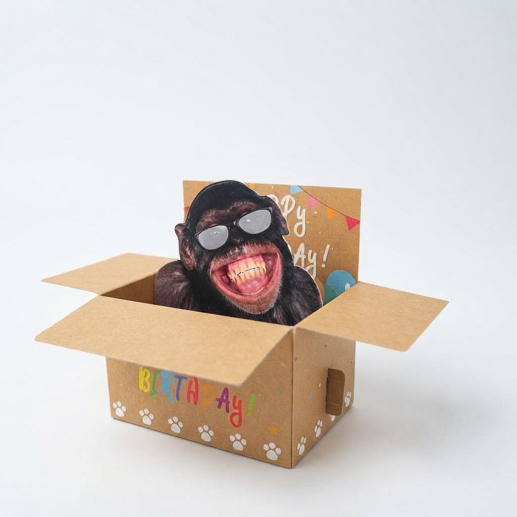 Pop-Up Surprises Joke Birthday Box – Novelty Pull-Out Character Gift Box | Geekzilla