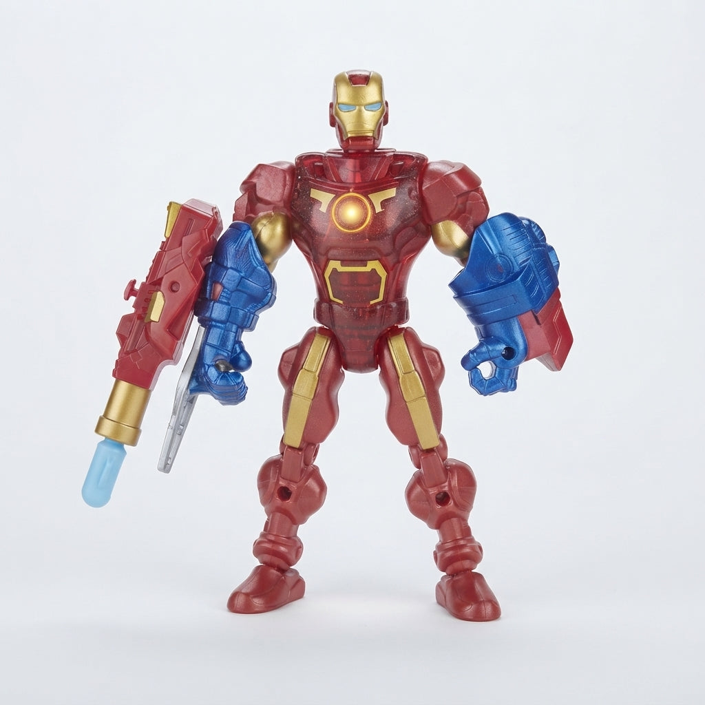Marvel Super Hero Mashers Electronic Iron Man Action Figure – Interchangeable Build Set | Geekzilla