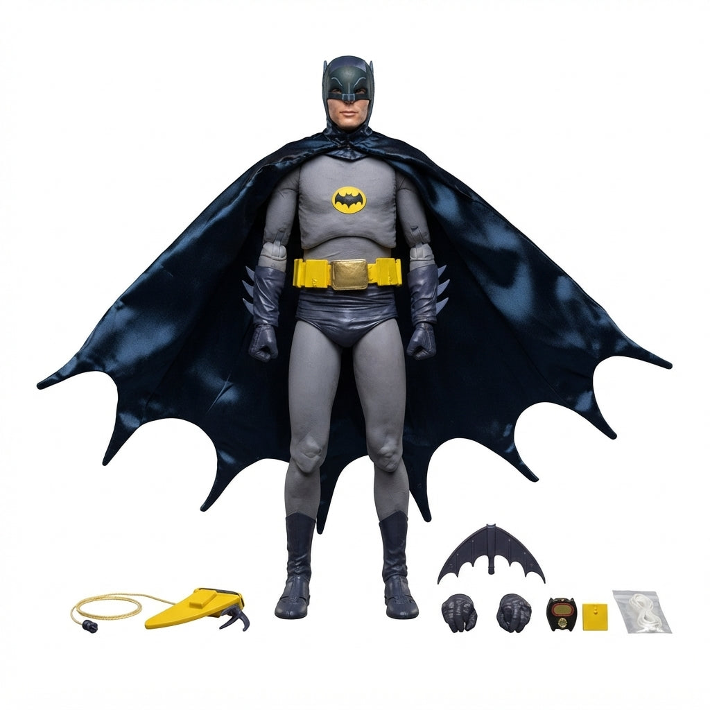 DC Comics Classic 1966 Batman Action Figure – Premium Retro Adam West Style Collectible | Geekzilla