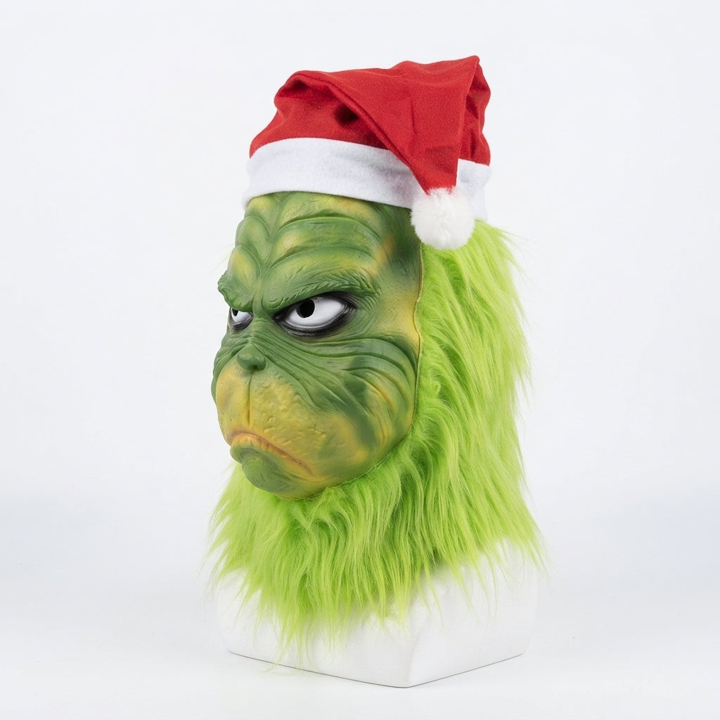 The Mean One Hyper-Realistic Mask – Premium Whoville Holiday Villain Cosplay | Geekzilla