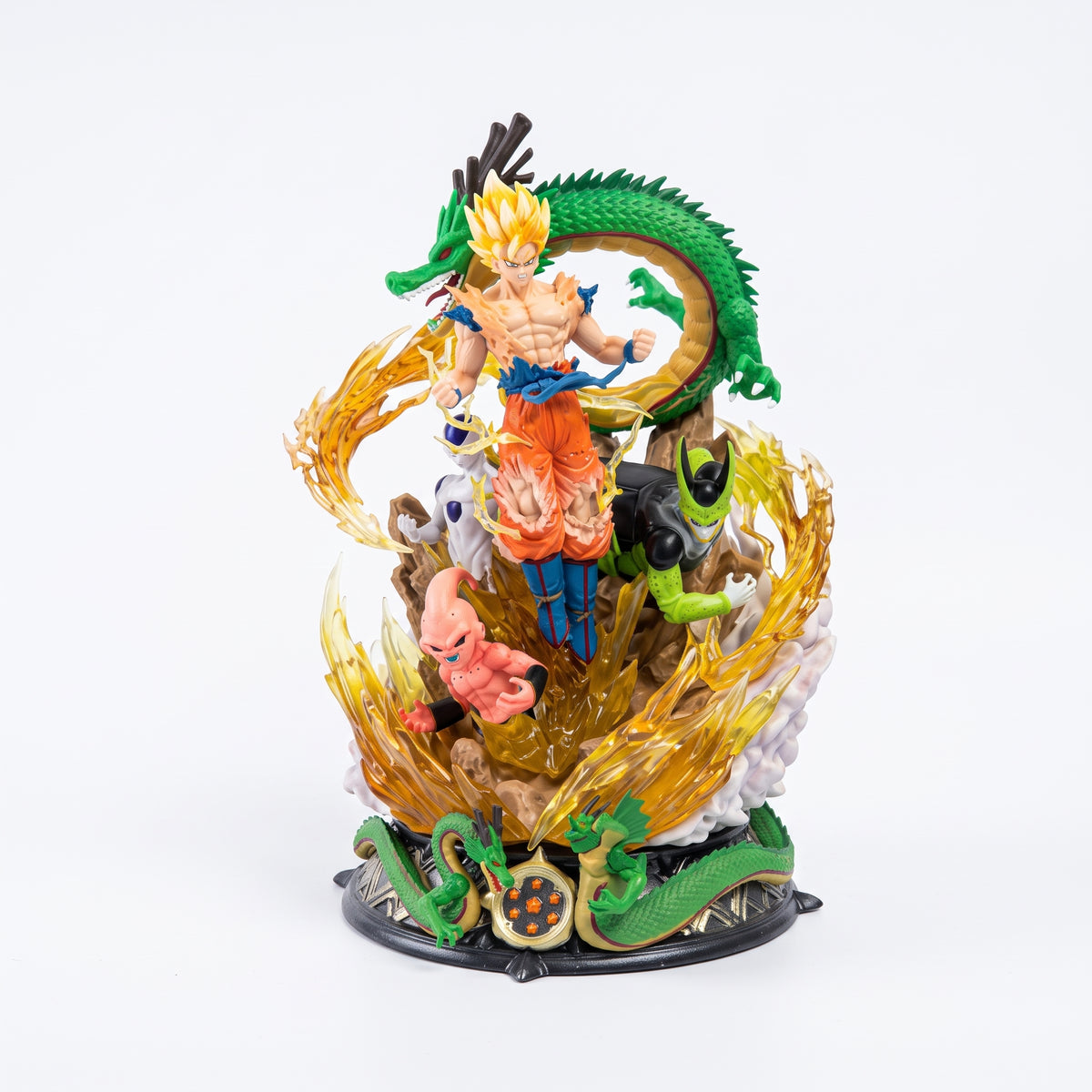 Dragon Ball Z Super Saiyan Goku vs Villains Diorama Statue