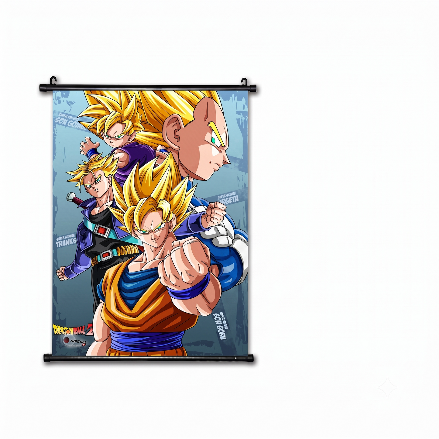 Dragon Ball Wall Scroll Collection – Vegeta, Goku & Saiyan Warriors