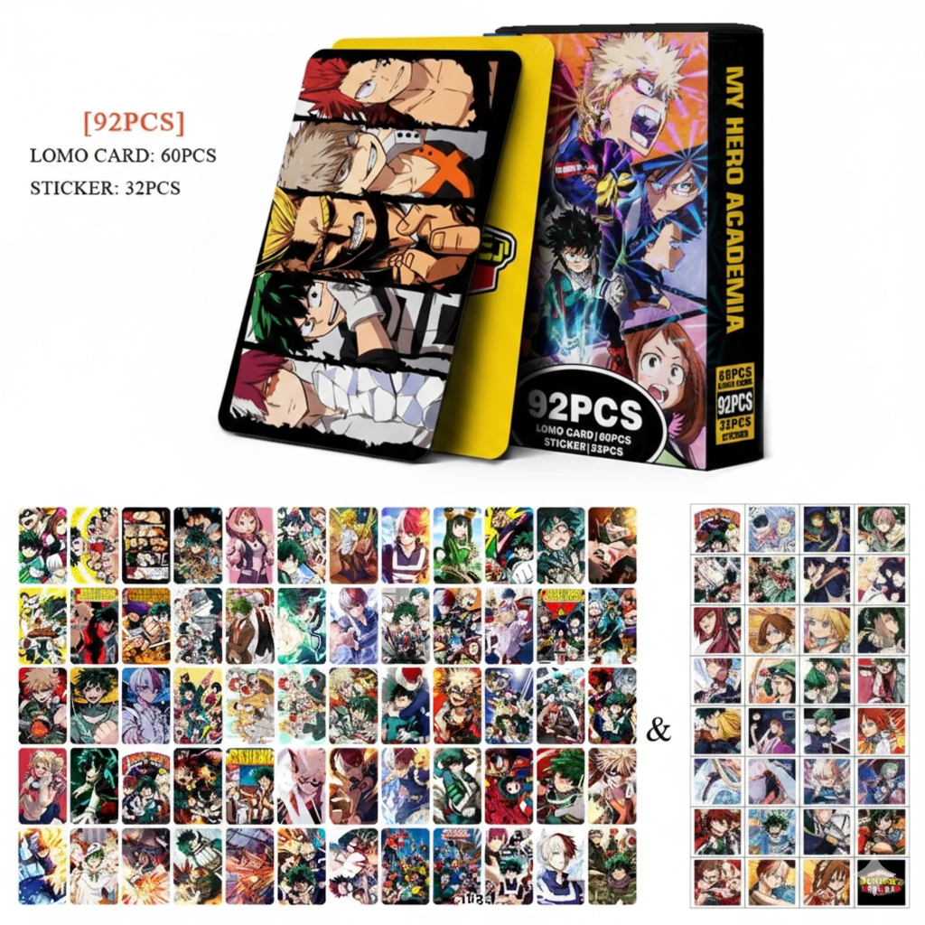 My Hero Academia "Plus Ultra" Lomo Cards - 92 Piece Mega Collector Set