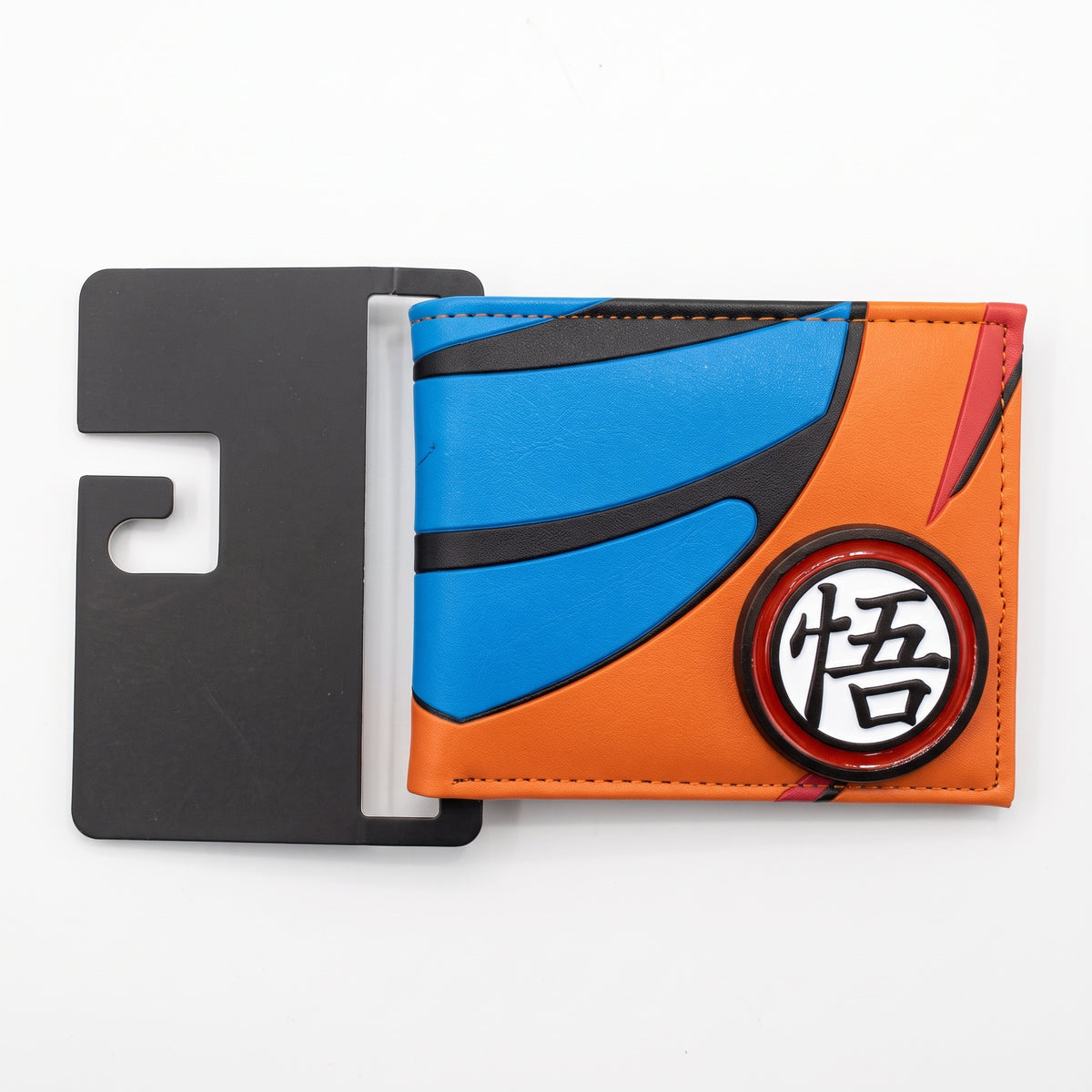 Dragon Ball Z Goku Kanji Bifold Leather Wallet | DBZ Gi Design