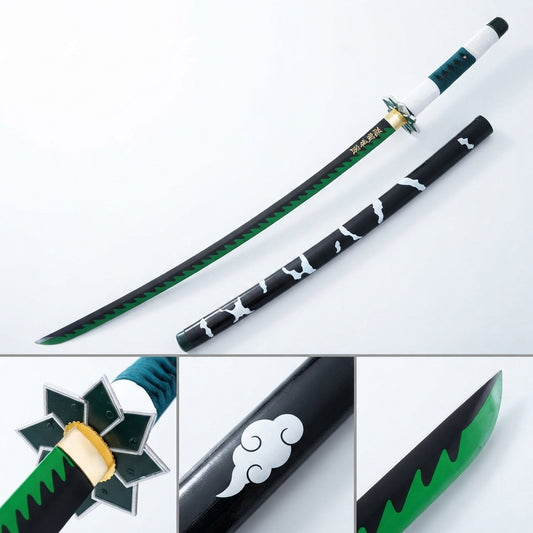 Sanemi Shinazugawa Metallic Katana Replica – Demon Slayer High-Quality Sword | Geekzilla