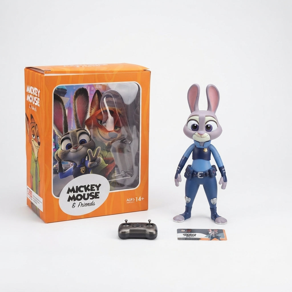 Disney Zootopia Judy Hopps Collectible Vinyl Figure – Articulated Officer Toy with Orange Box | Geekzilla