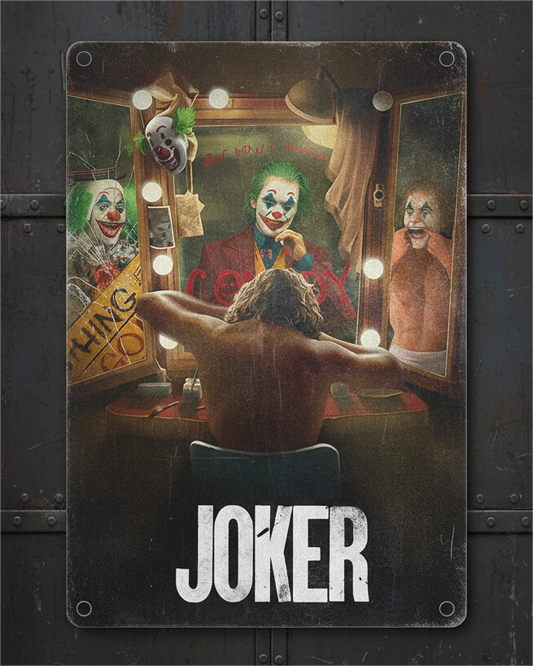 The Joker Joaquin Phoenix Movie Metal Poster