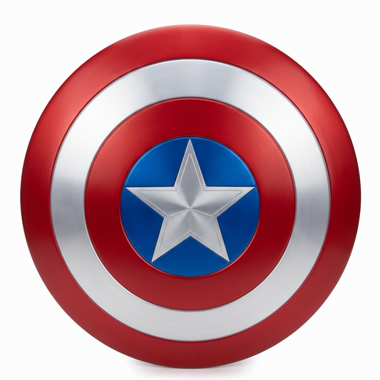 Marvel Captain America Premium Stainless Steel Shield – 1:1 Full Scale 60cm Metal Replica