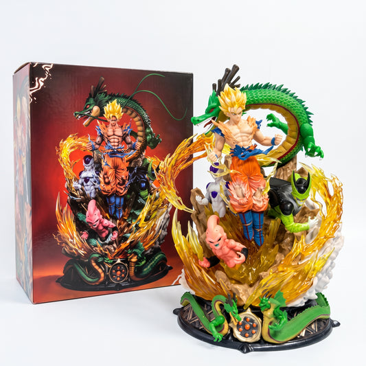 Dragon Ball Z Super Saiyan Goku vs Villains Diorama Statue