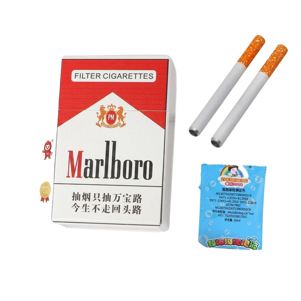 Novelty Cigarette Pack Bubble Blower Prop – Fun Party Joke & Photo Prop | Geekzilla
