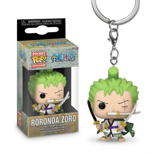 Roronoa Zoro One Piece Funko Pop! Keychain – Anime Vinyl Figure Key Ring | Geekzilla