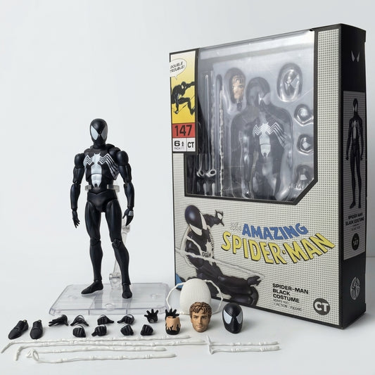 Spider-Man Black Suit Collectible Figure – Symbiote Edition Model | Geekzilla