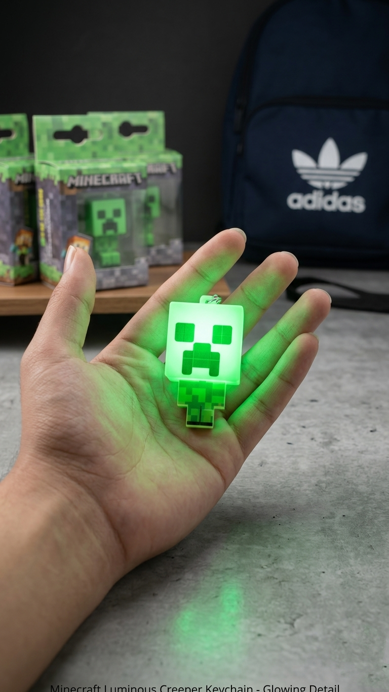 MINECRAFT "LUMINOUS CREEPER" PREMIUM KEYCHAIN