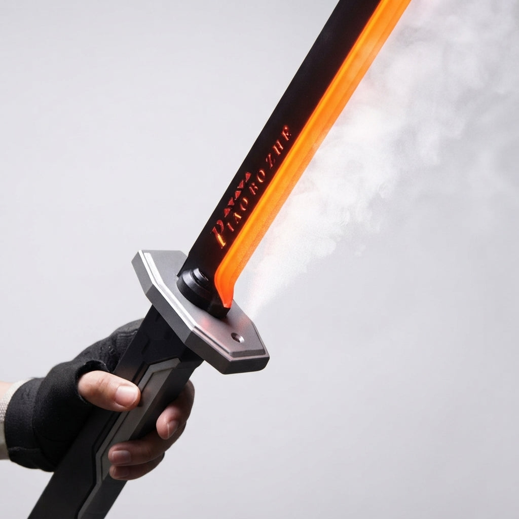 Cyberpunk sword Light-Up Sci-Fi Katana – Futuristic Sword replica with Interactive Draw-Spark, Smoke Effects & Color-Changing LED Display