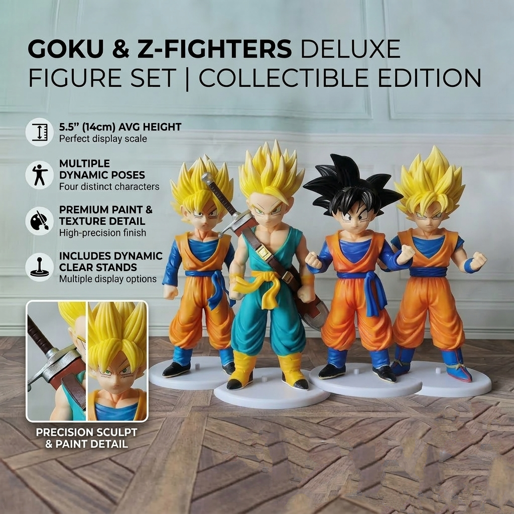 DRAGON BALL Z "Z-FIGHTERS" PREMIUM COLLECTIBLE FIGURE SET