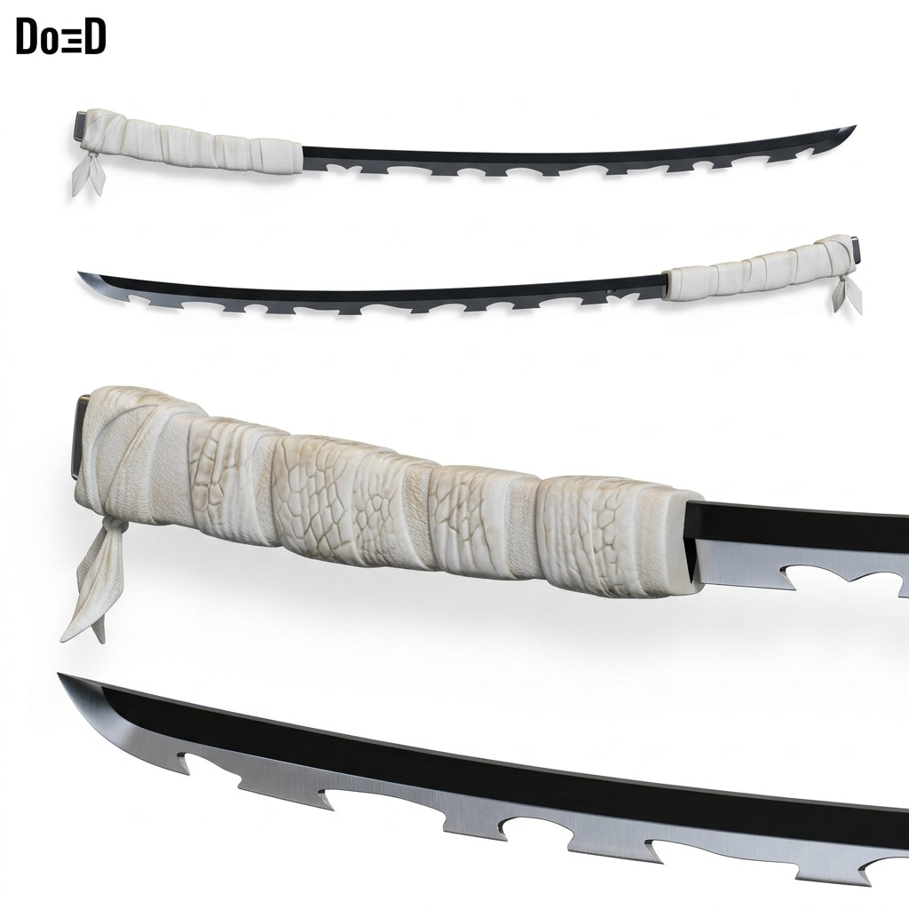 Inosuke Hashibira Dual Swords Metallic Replica Set – Demon Slayer High-Quality Katana | Geekzilla