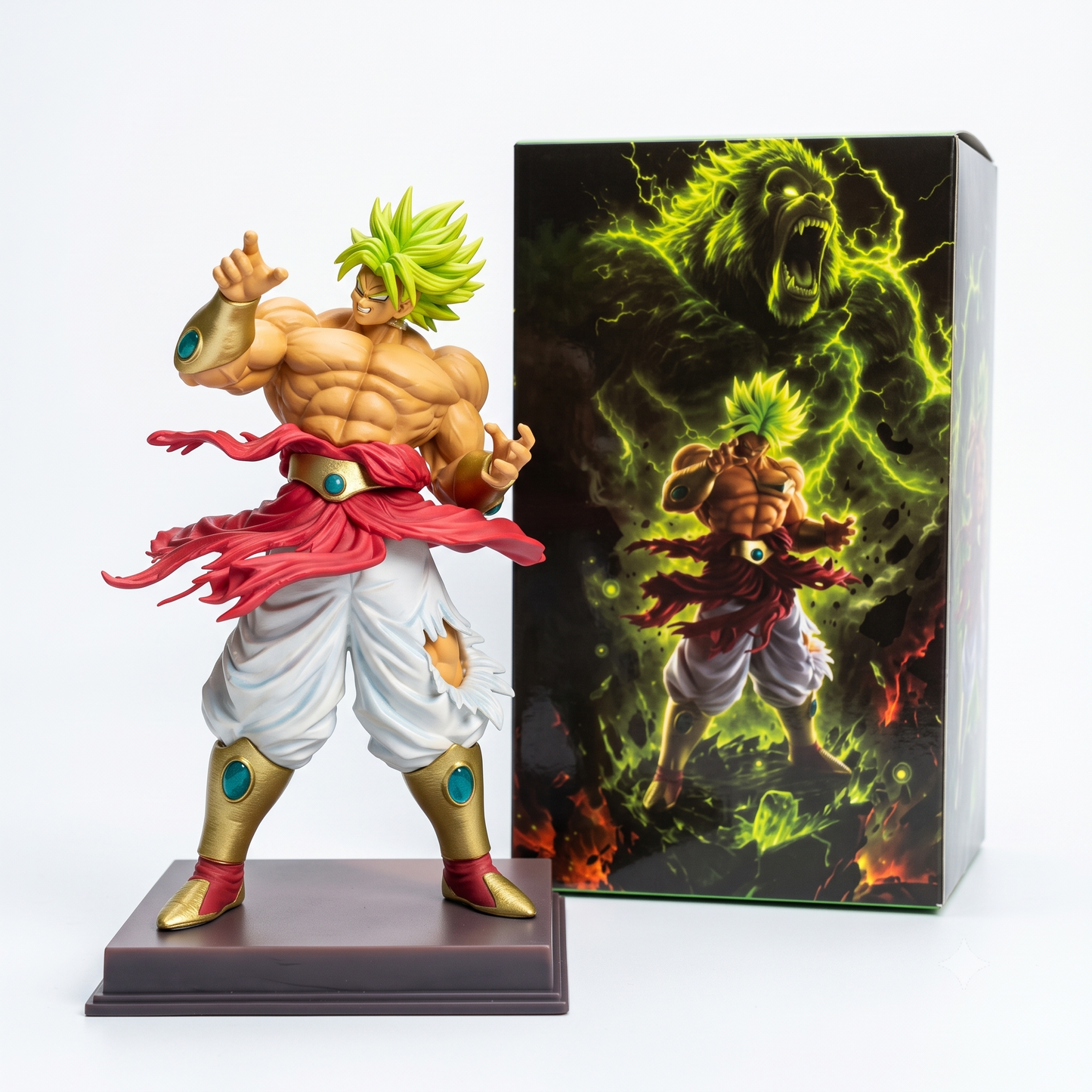Dragon Ball Z LSSJ Broly PVC Anime Statue Figure – Green Hair Collectible