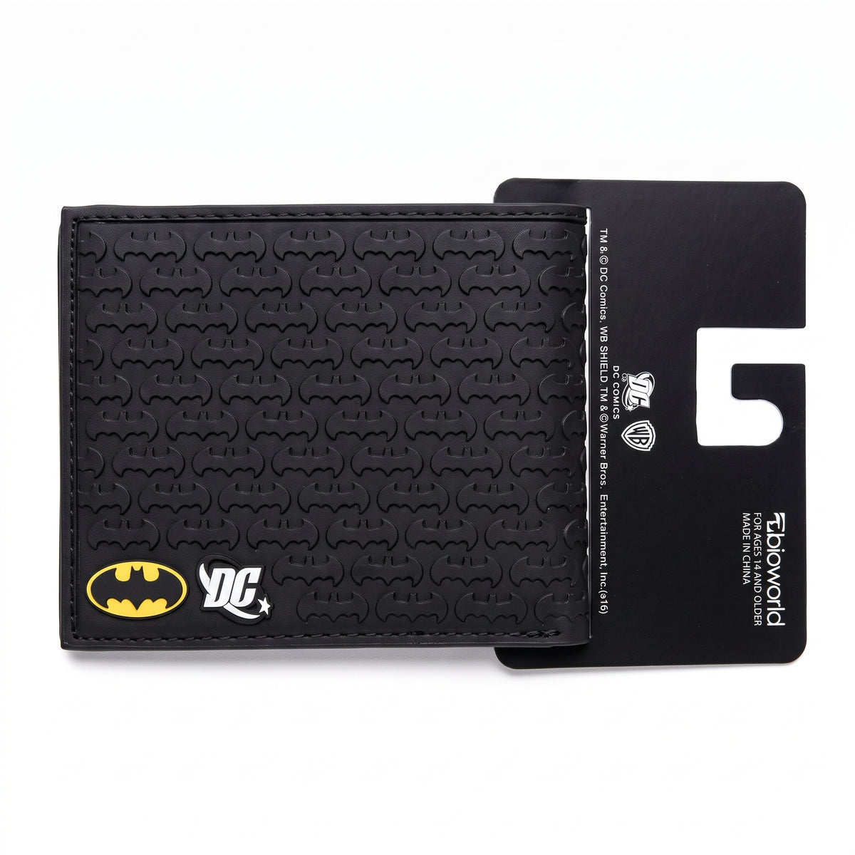 DC Comics Batman Classic Oval Logo Debossed Bifold Wallet