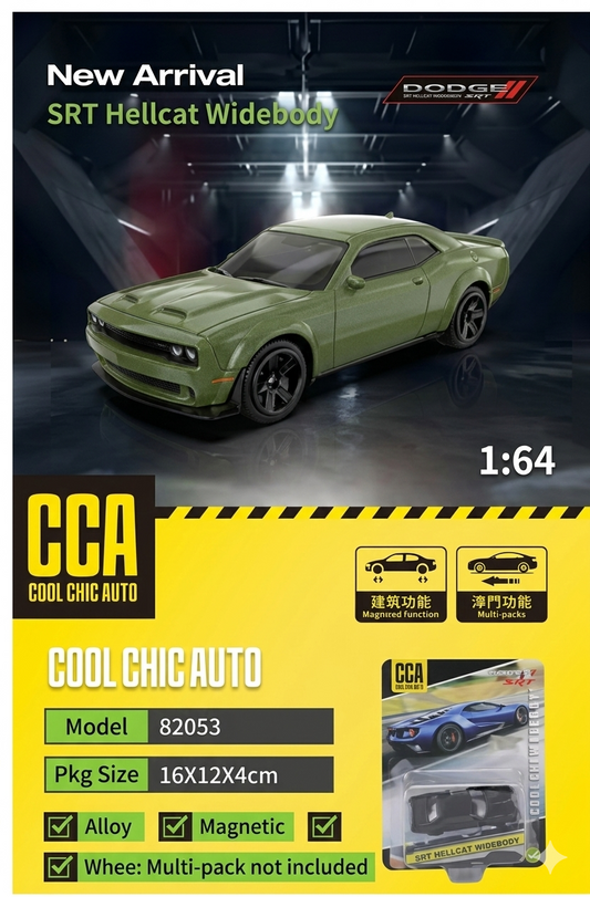 Dodge Challenger SRT Hellcat Widebody Premium 1:64 Scale Magnetic Alloy Model