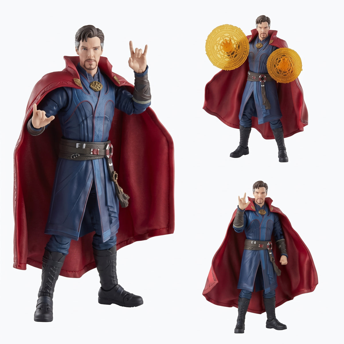 Marvel Doctor Strange Action Figure | Spell Shields & Cloak Statue