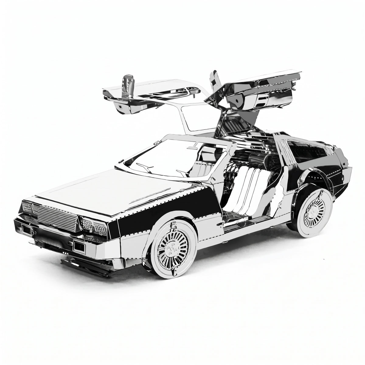 3D Metallic DIY DeLorean Model Kit | Back to the Future Puzzle