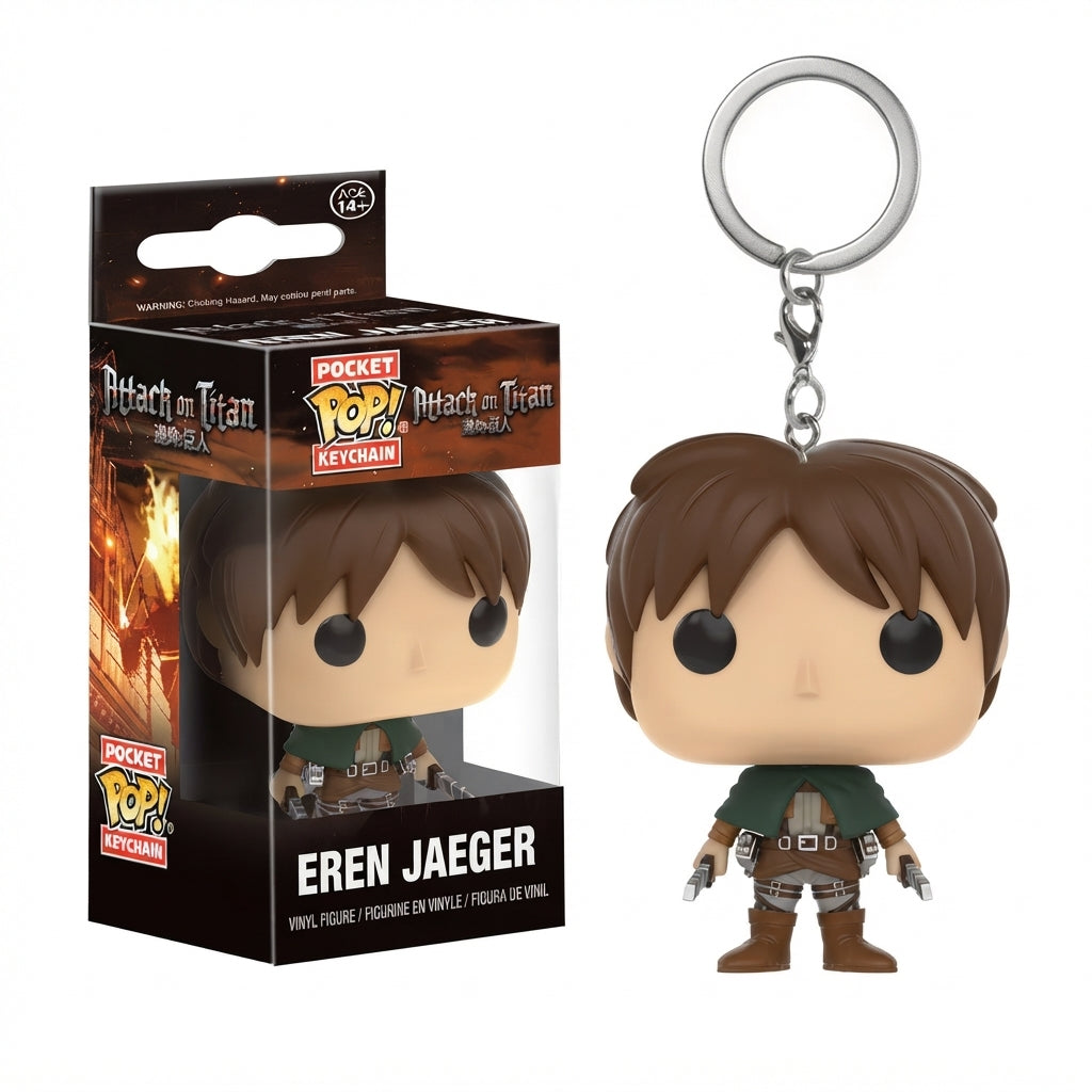 Attack on Titan Funko Pop! Keychain Assortment – Collectible Anime Vinyl Key Ring | Geekzilla