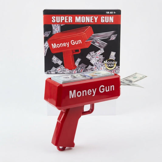 Super Money Gun Cash Rain Toy – Party & Celebration Blaster | Geekzilla