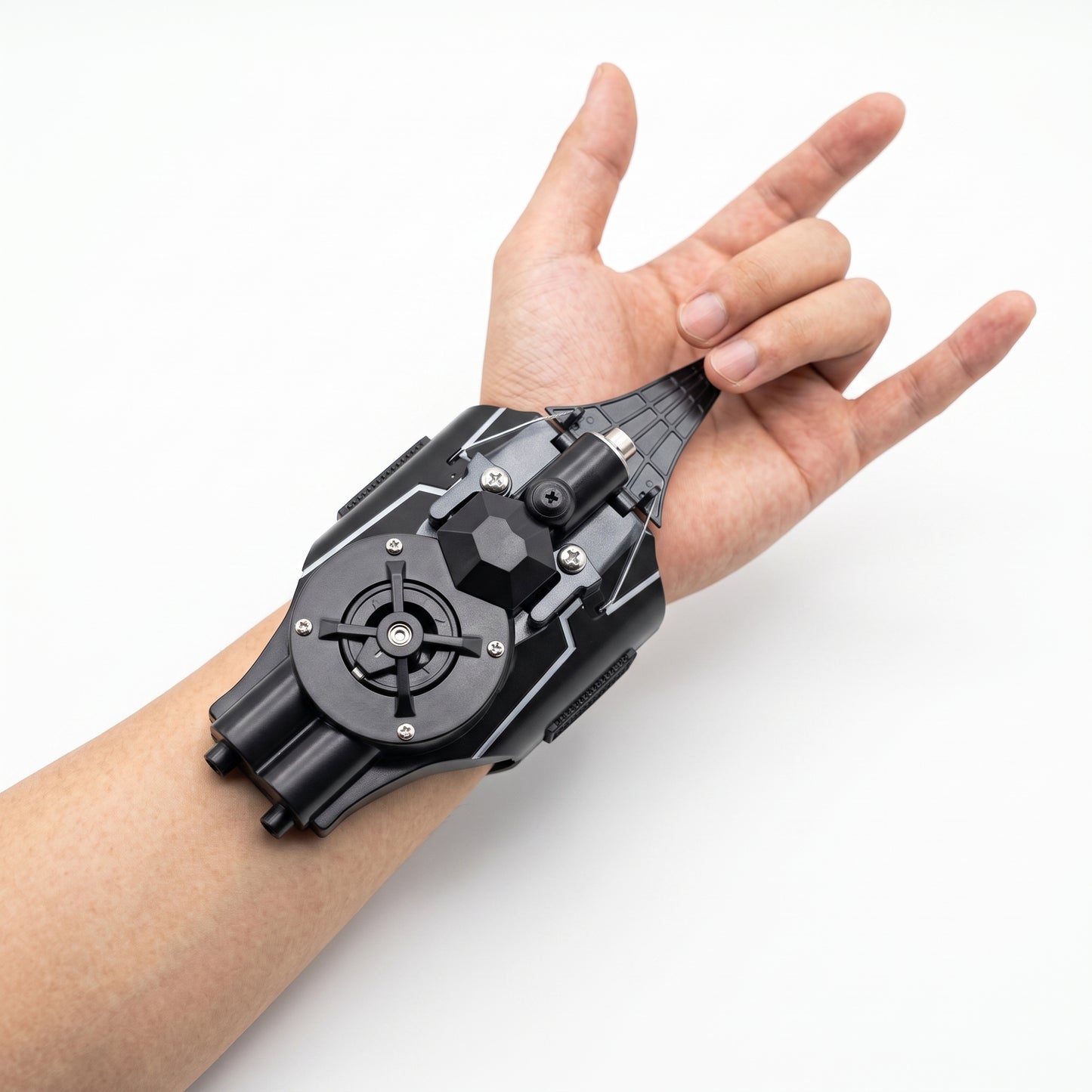Spider-Man Web Shooter with Auto-Rewind & Suction Cup | Functional Cosplay Prop